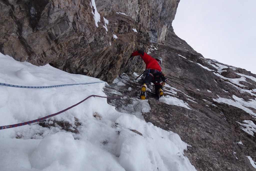 Keilspitze NW-Wand Wintererstbesteigung "Taurin"