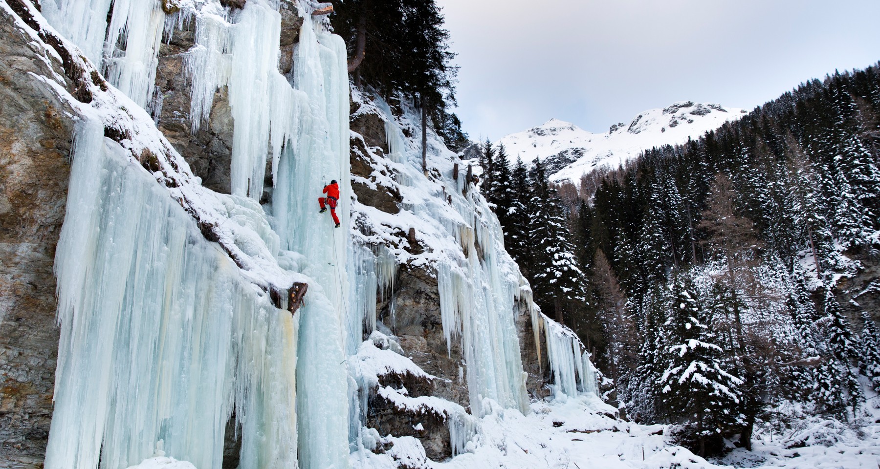 Ice climbing drop in