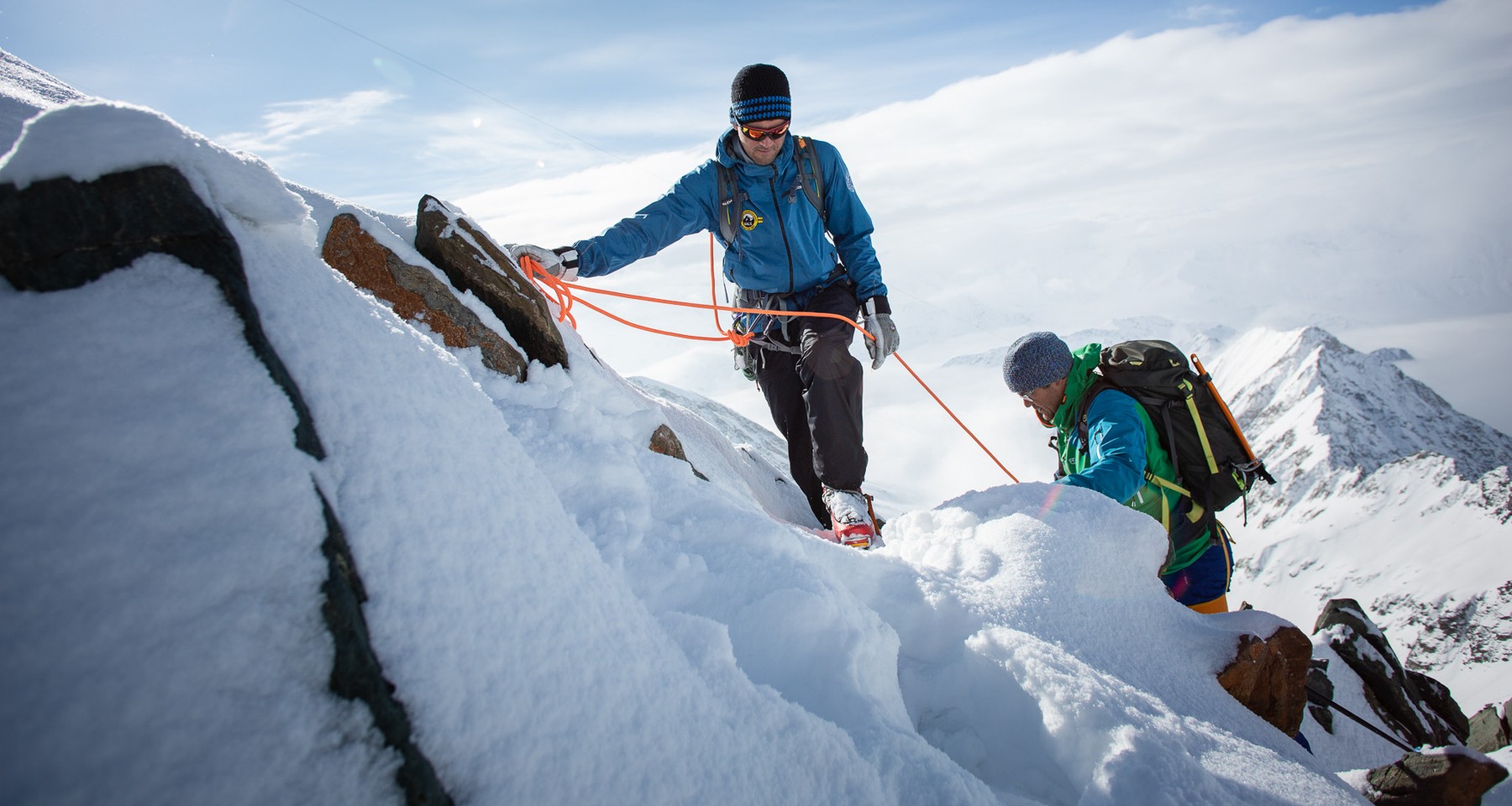 Grossglockner regular route with skis